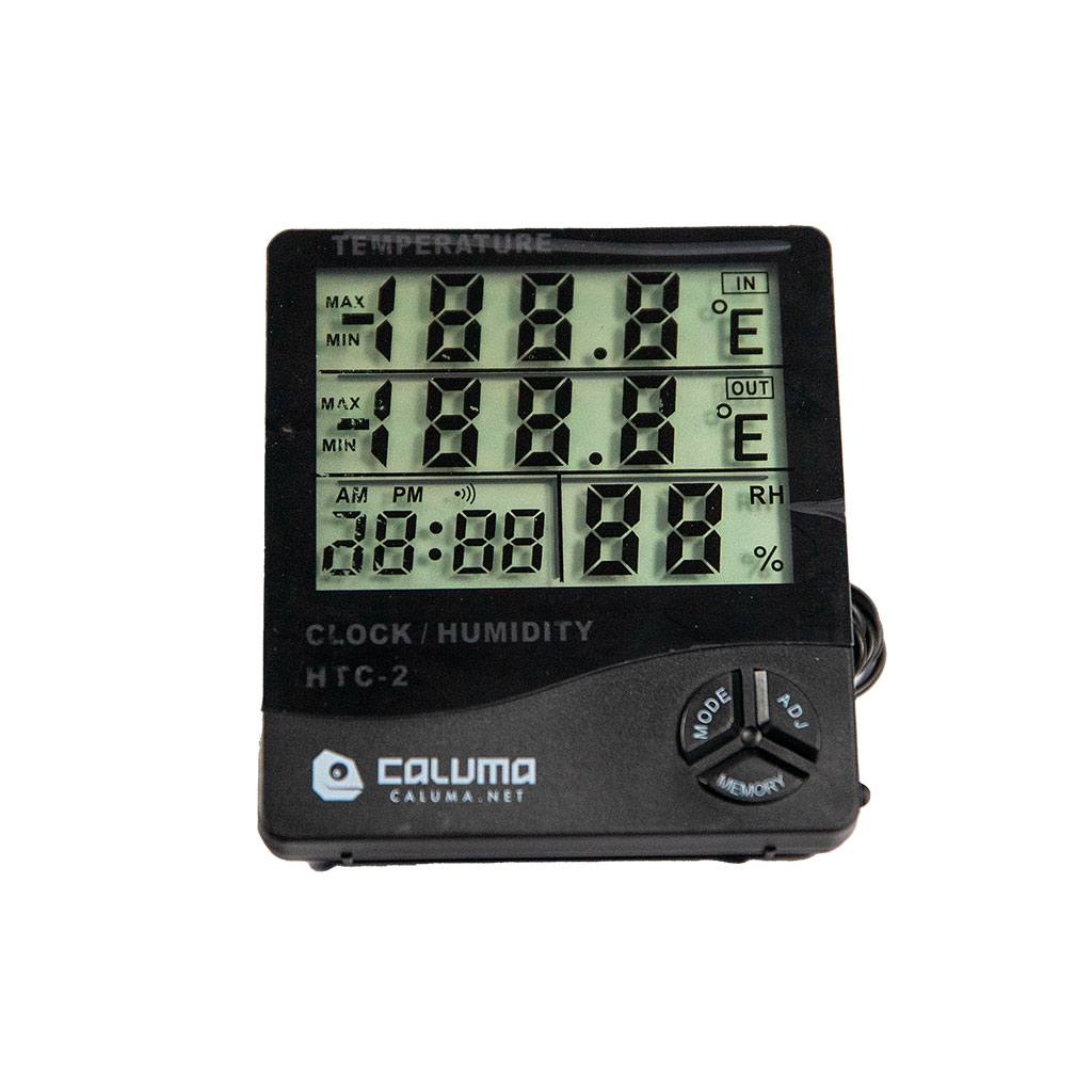 Caluma Thermo-Hygrometer mit Uhr und neuer Sonde