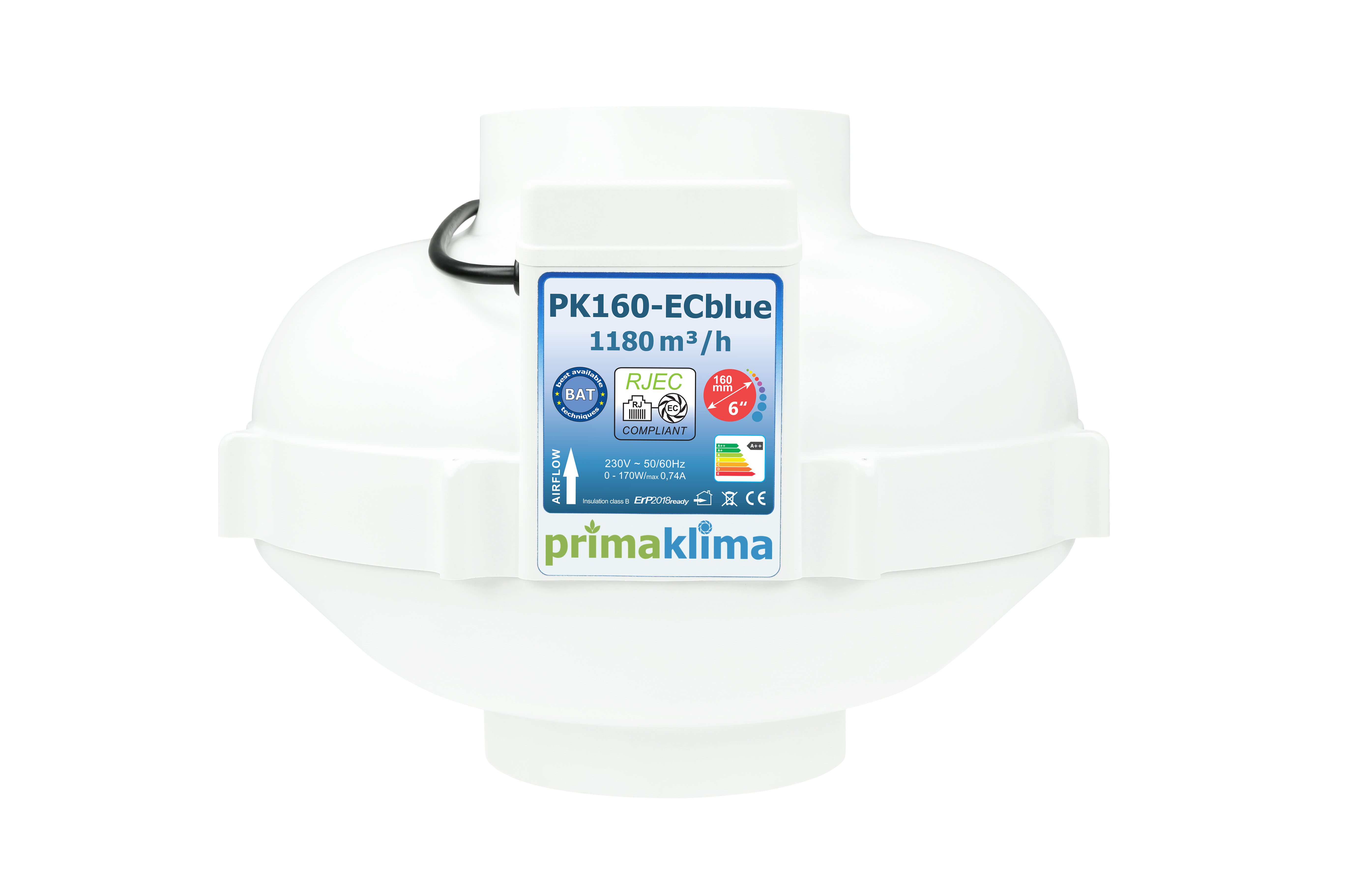 PrimaKlima PK160-ECblue (1180 m³/h)